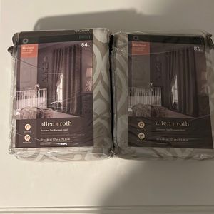 2 packs of grommet top blackout panel curtains 84 inches